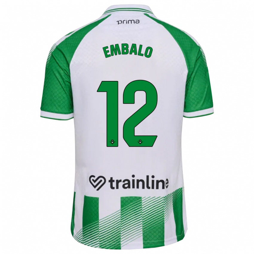 נשים Fabián Embalo #12 ירוק בהיר שחור לבן ג'רזי ביתית 2026/27 חולצה קצרה