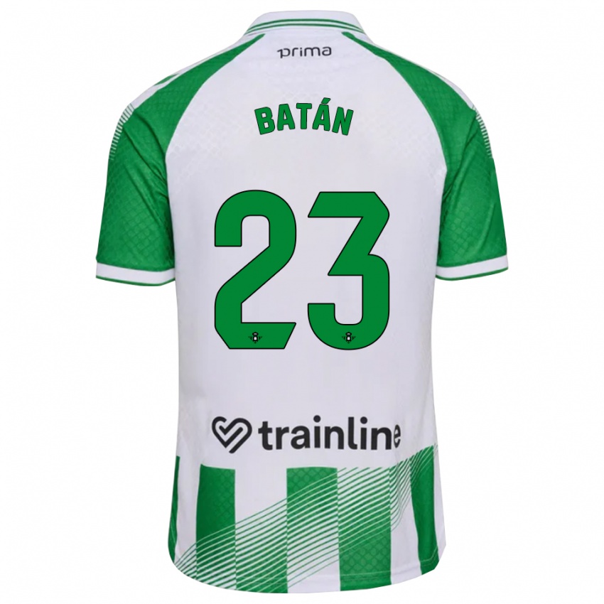 נשים Fran Batán #23 ירוק בהיר שחור לבן ג'רזי ביתית 2026/27 חולצה קצרה