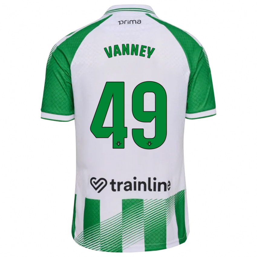 נשים Dylan Vanney #49 ירוק בהיר שחור לבן ג'רזי ביתית 2026/27 חולצה קצרה
