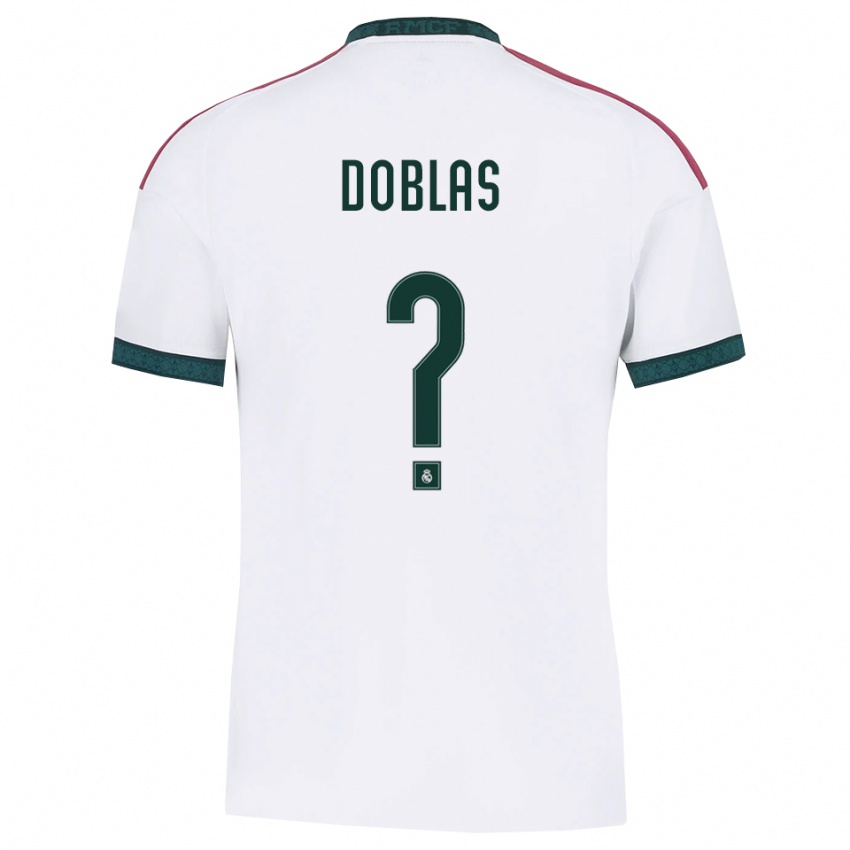 נשים Iker Doblas #0 ירוק כהה לבן אדום ג'רזי ביתית 2026/27 חולצה קצרה