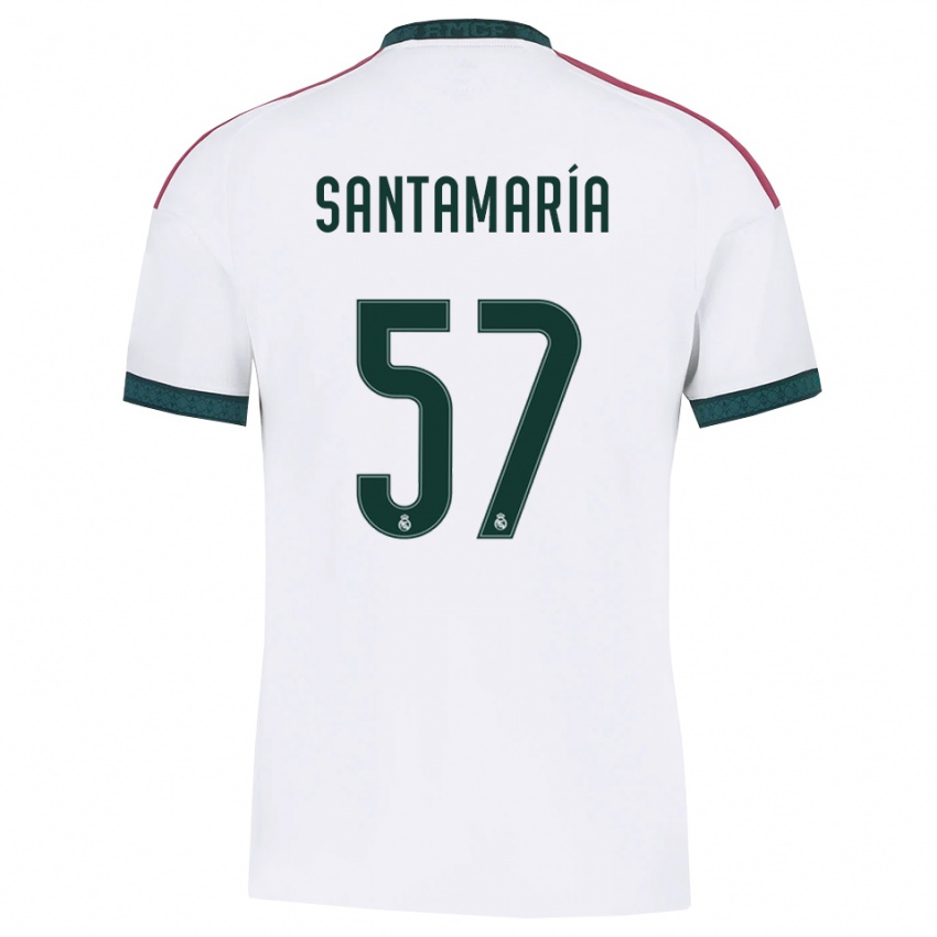 נשים Fran Santamaría #57 ירוק כהה לבן אדום ג'רזי ביתית 2026/27 חולצה קצרה