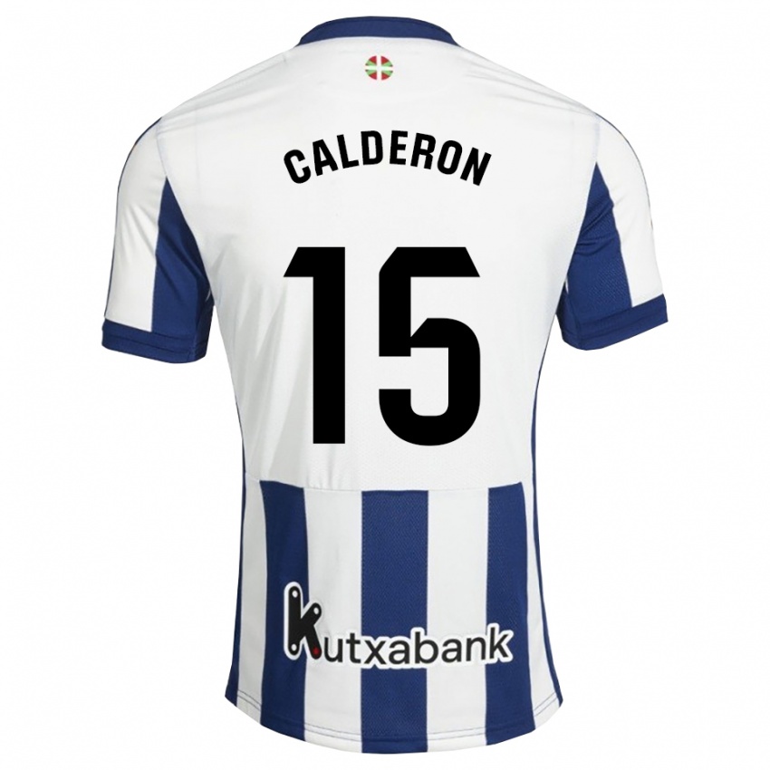 נשים Iker Calderon #15 כחול צי זהב ג'רזי ביתית 2026/27 חולצה קצרה