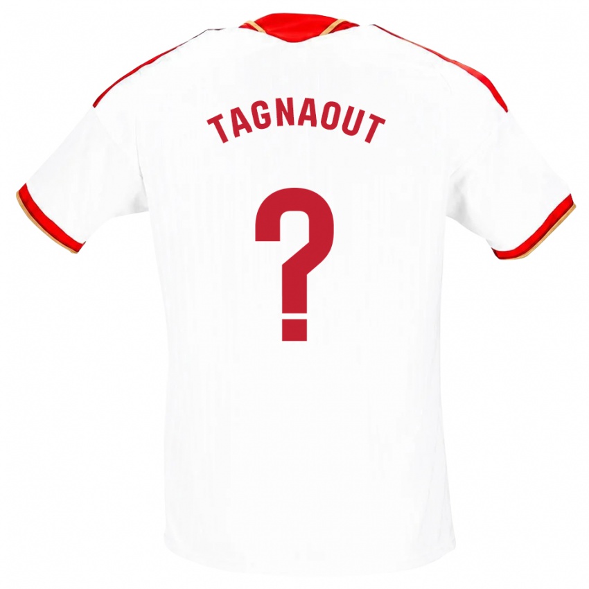 נשים Fatima Tagnaout #0 לבן אדום ג'רזי ביתית 2026/27 חולצה קצרה