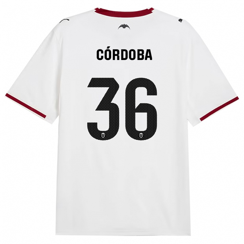 נשים Iker Córdoba #36 שחור לבן אדום צהוב ג'רזי ביתית 2026/27 חולצה קצרה