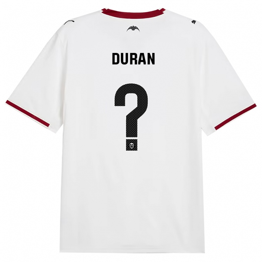 נשים Víctor Duran #0 שחור לבן אדום צהוב ג'רזי ביתית 2026/27 חולצה קצרה