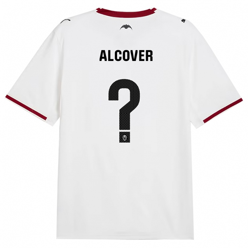 נשים David Alcover #0 שחור לבן אדום צהוב ג'רזי ביתית 2026/27 חולצה קצרה