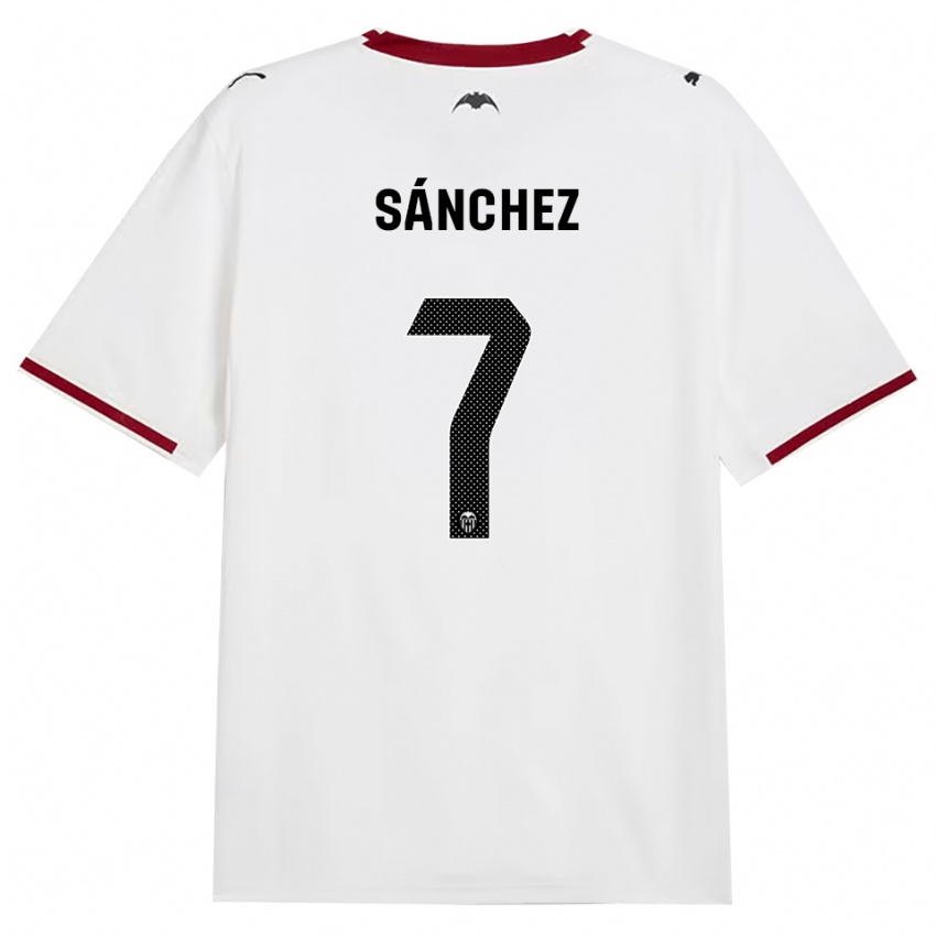 נשים Dani Sánchez #7 שחור לבן אדום צהוב ג'רזי ביתית 2026/27 חולצה קצרה