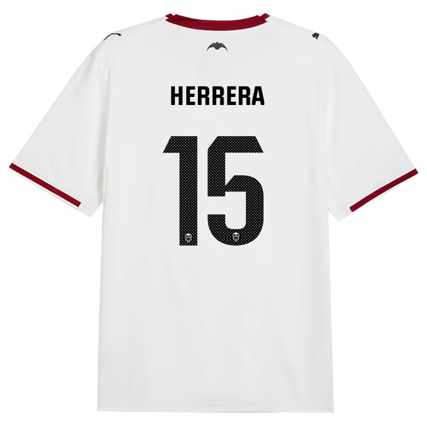 נשים Iker Herrera #15 שחור לבן אדום צהוב ג'רזי ביתית 2026/27 חולצה קצרה