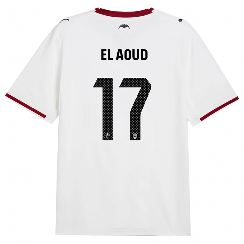 נשים Ismail El Aoud #17 שחור לבן אדום צהוב ג'רזי ביתית 2026/27 חולצה קצרה