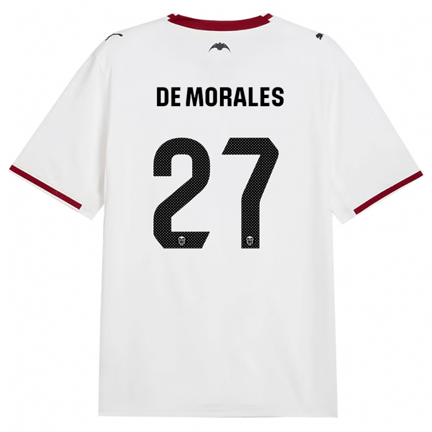 נשים Rubén Muñoz De Morales #27 שחור לבן אדום צהוב ג'רזי ביתית 2026/27 חולצה קצרה