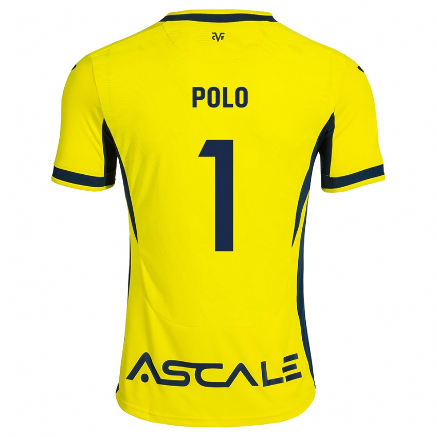 נשים Pablo Polo #1 צהוב שחור אדום ג'רזי ביתית 2026/27 חולצה קצרה