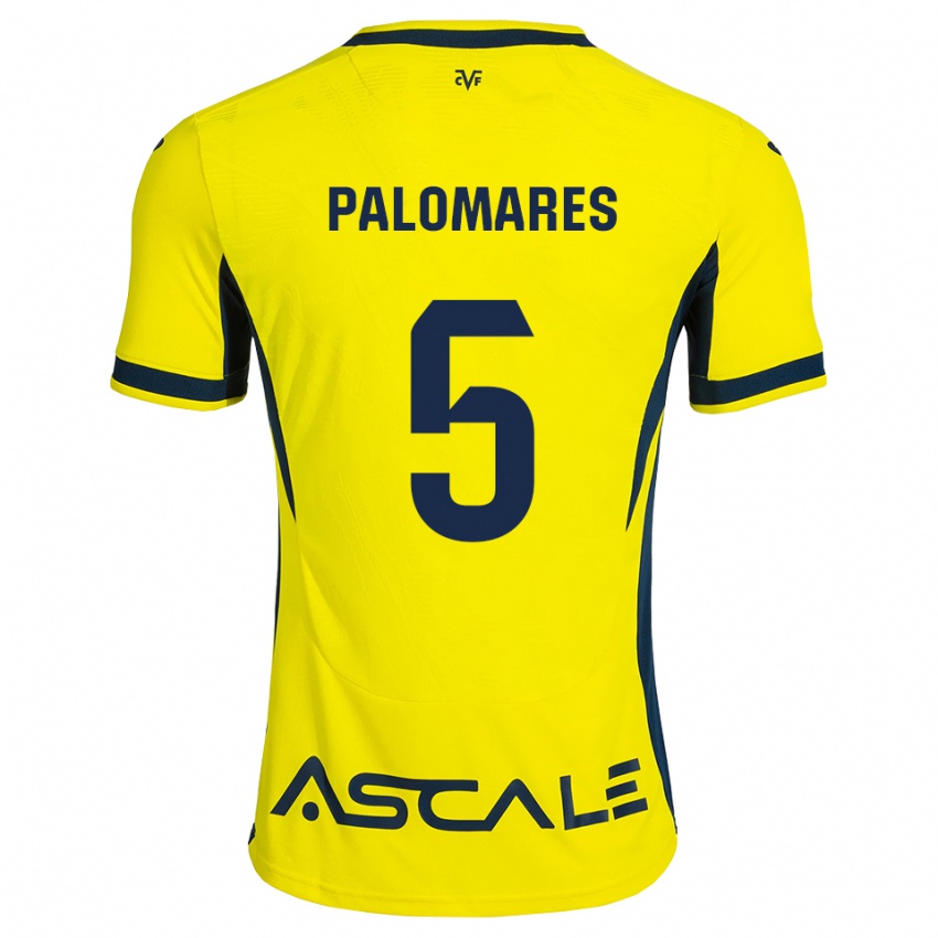 נשים Alejandro Palomares #5 צהוב שחור אדום ג'רזי ביתית 2026/27 חולצה קצרה