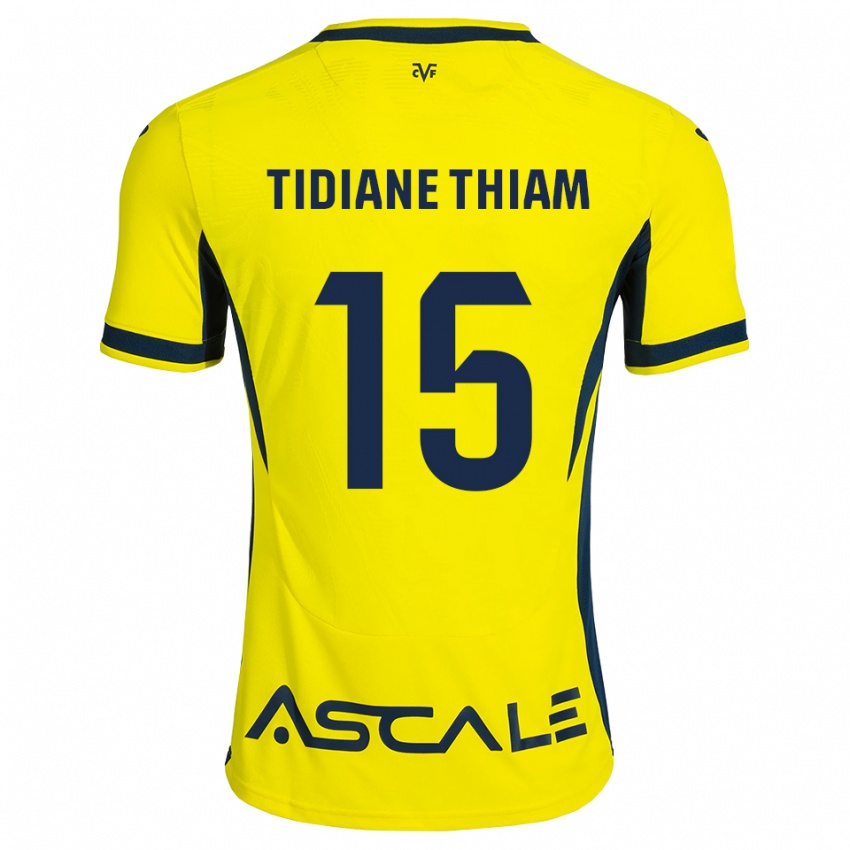 נשים Cheikh Tidiane Thiam #15 צהוב שחור אדום ג'רזי ביתית 2026/27 חולצה קצרה