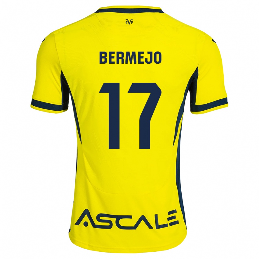 נשים Celso Bermejo #17 צהוב שחור אדום ג'רזי ביתית 2026/27 חולצה קצרה