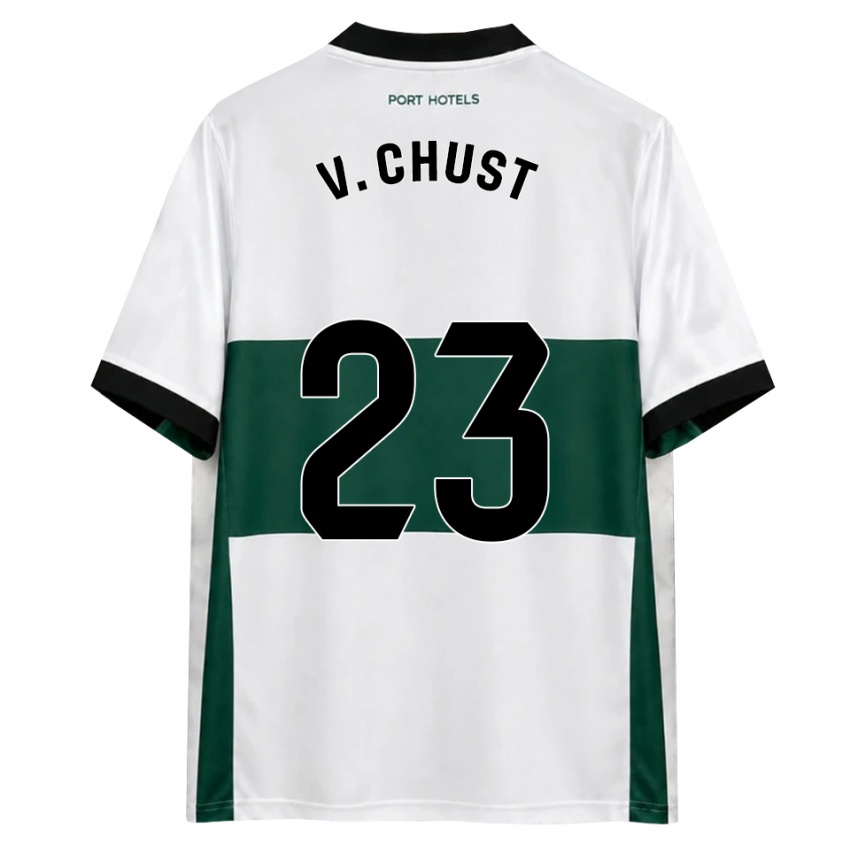נשים Víctor Chust #23 ירוק לבן אדום ג'רזי ביתית 2026/27 חולצה קצרה נשים Víctor Chust #23 ירוק לבן אדום ג'רזי ביתית 2026/27 חולצה קצרה