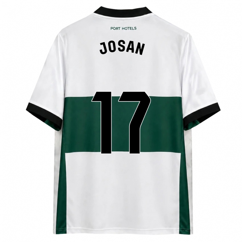 נשים Josan #17 ירוק לבן אדום ג'רזי ביתית 2026/27 חולצה קצרה