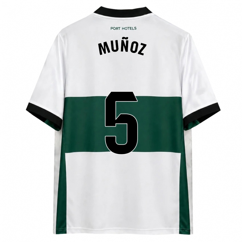 נשים Ismael Muñoz #5 ירוק לבן אדום ג'רזי ביתית 2026/27 חולצה קצרה