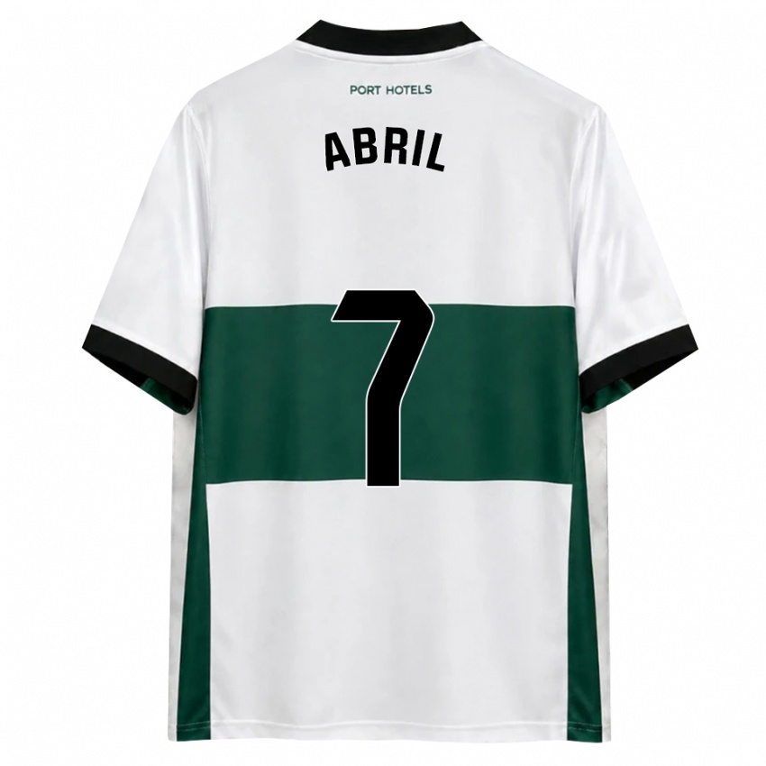 נשים Abril Pazos Amores #7 ירוק לבן אדום ג'רזי ביתית 2026/27 חולצה קצרה