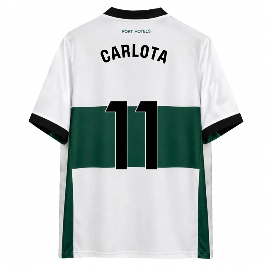 נשים Carlota Ursua Sánchez #11 ירוק לבן אדום ג'רזי ביתית 2026/27 חולצה קצרה