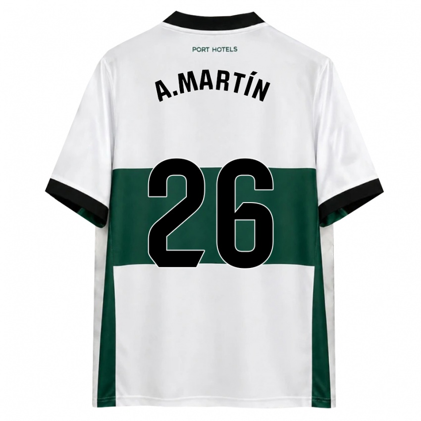 נשים Álex Martín #26 ירוק לבן אדום ג'רזי ביתית 2026/27 חולצה קצרה
