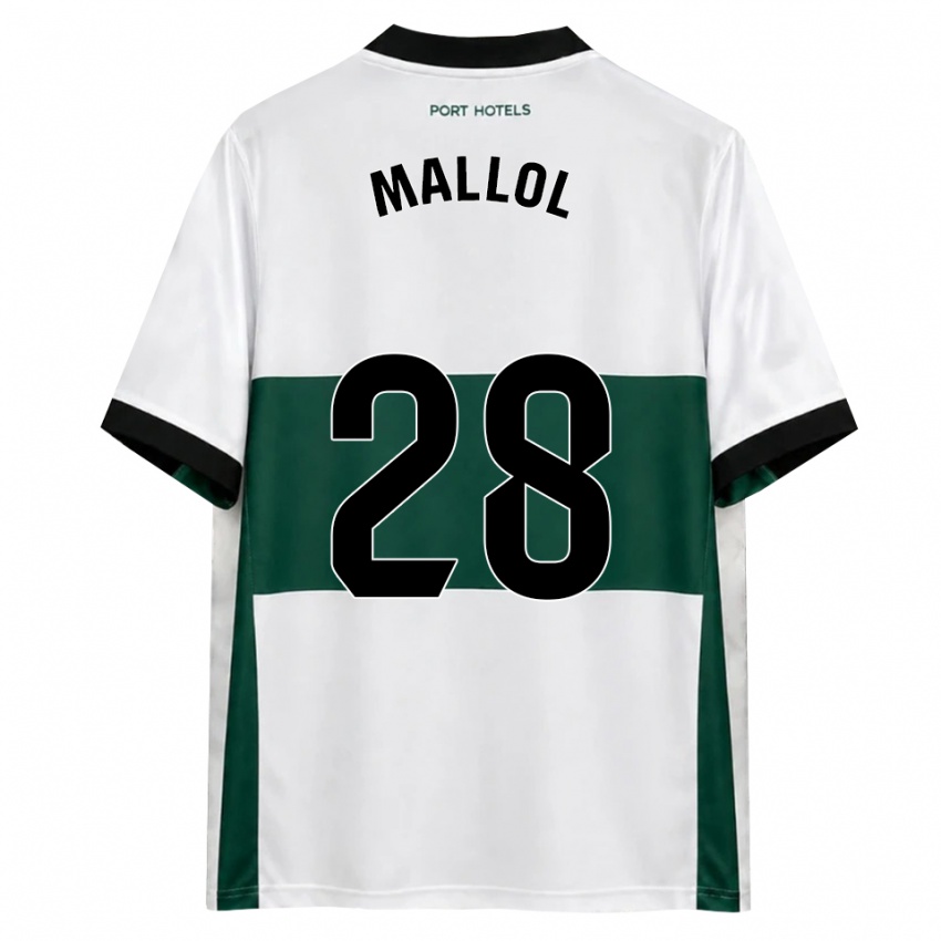 נשים Enrique Mallol #28 ירוק לבן אדום ג'רזי ביתית 2026/27 חולצה קצרה