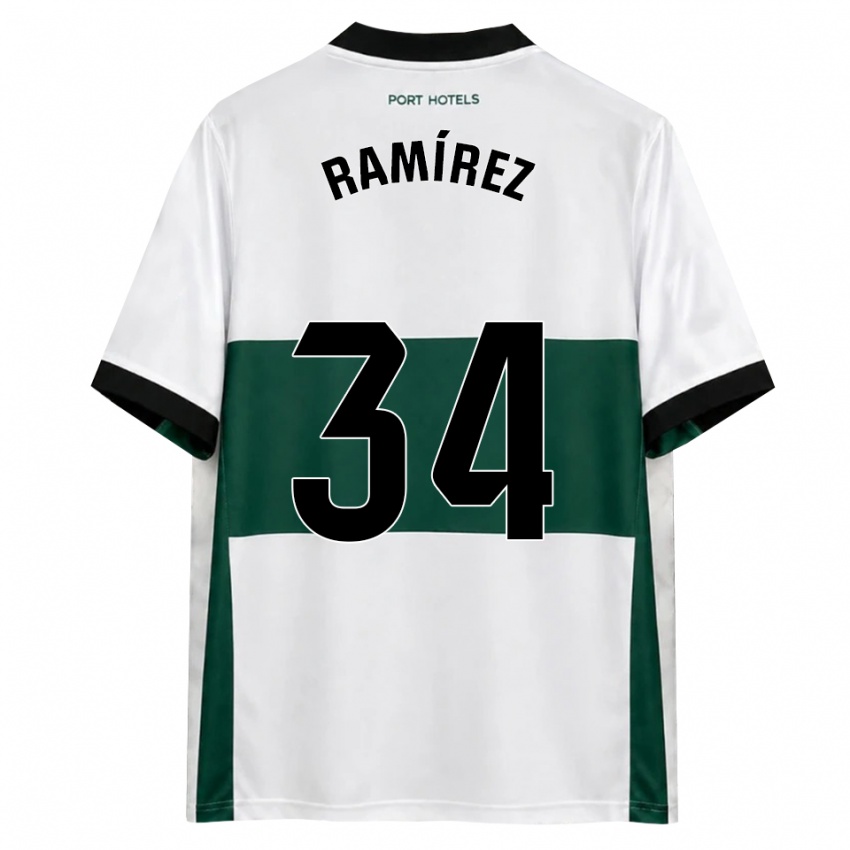 נשים Jalmar Ramírez #34 ירוק לבן אדום ג'רזי ביתית 2026/27 חולצה קצרה