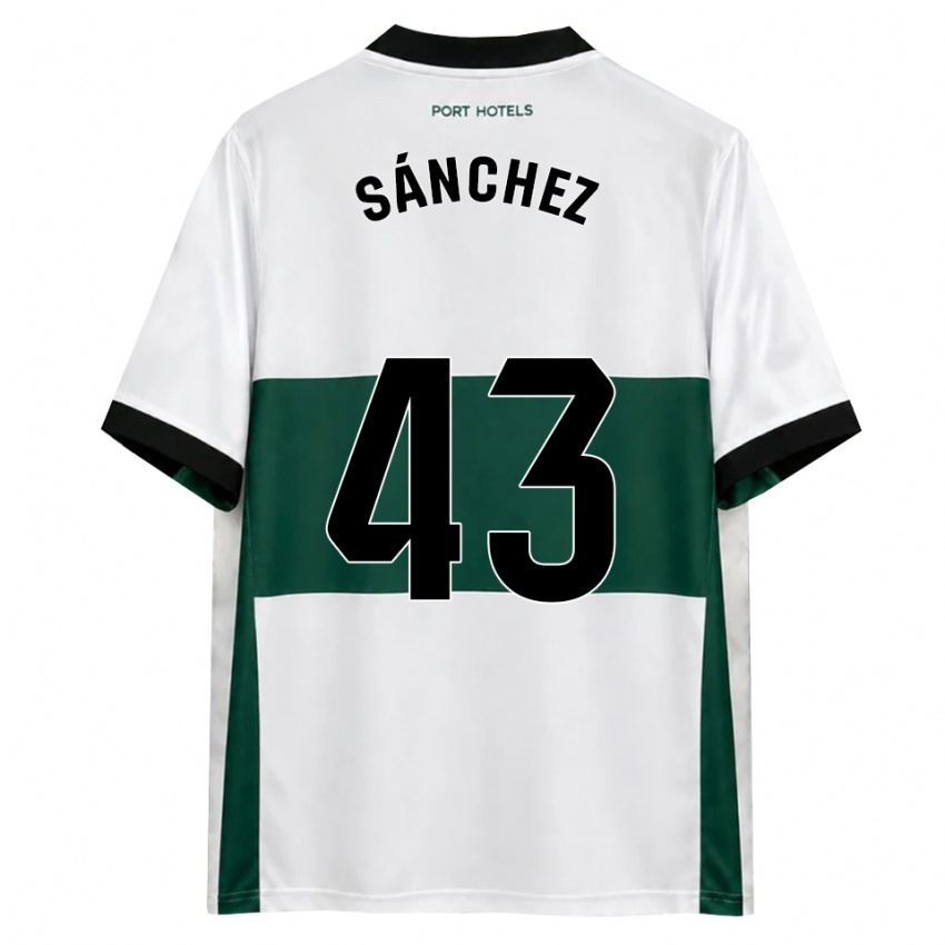 נשים Diego Sánchez #43 ירוק לבן אדום ג'רזי ביתית 2026/27 חולצה קצרה