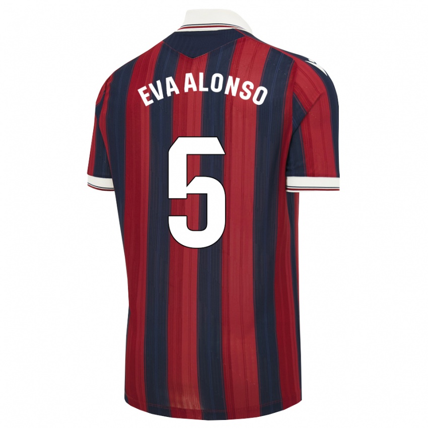 נשים Eva Alonso #5 כחול חצות אדום ג'רזי ביתית 2026/27 חולצה קצרה