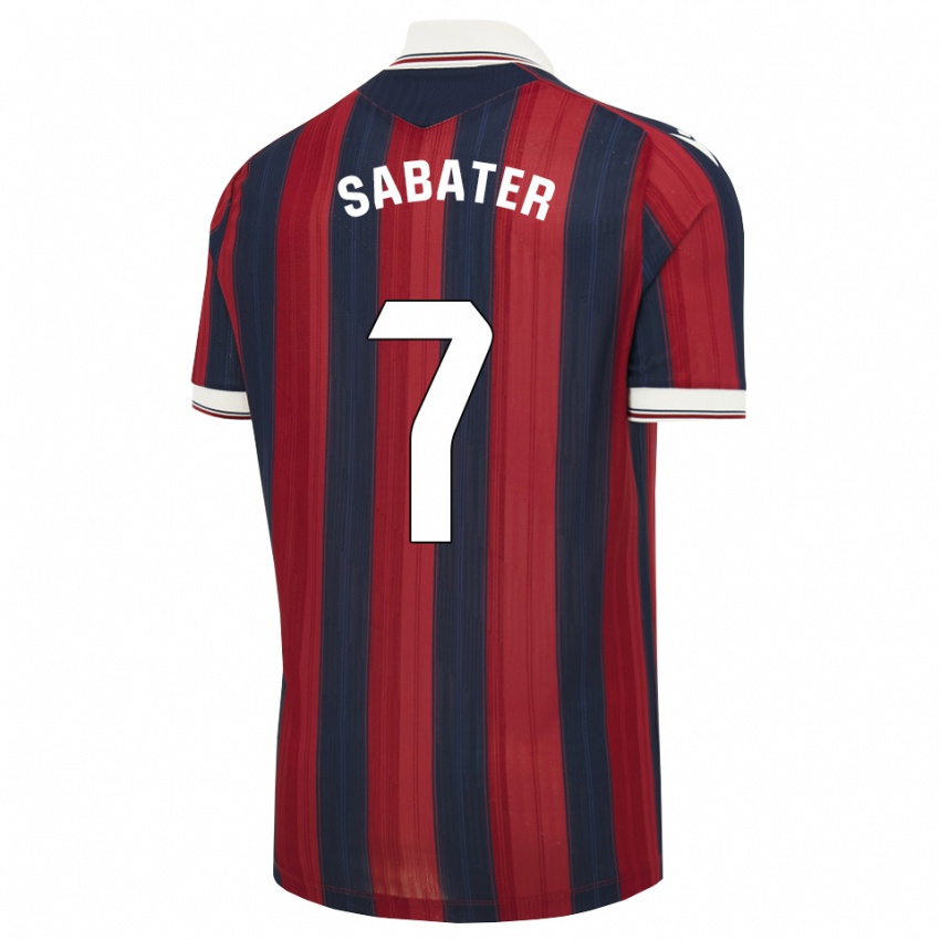 נשים Ethan Sabater #7 כחול חצות אדום ג'רזי ביתית 2026/27 חולצה קצרה