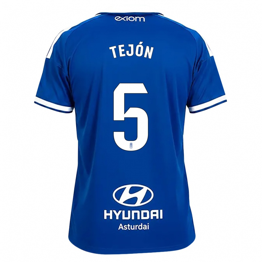 נשים Diego Tejón #5 כחול בינוני לבן ג'רזי ביתית 2026/27 חולצה קצרה