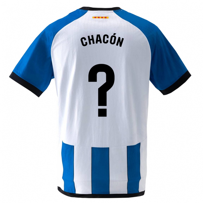 נשים Hugo Chacón #0 כחול לבן מלכותי ג'רזי ביתית 2026/27 חולצה קצרה
