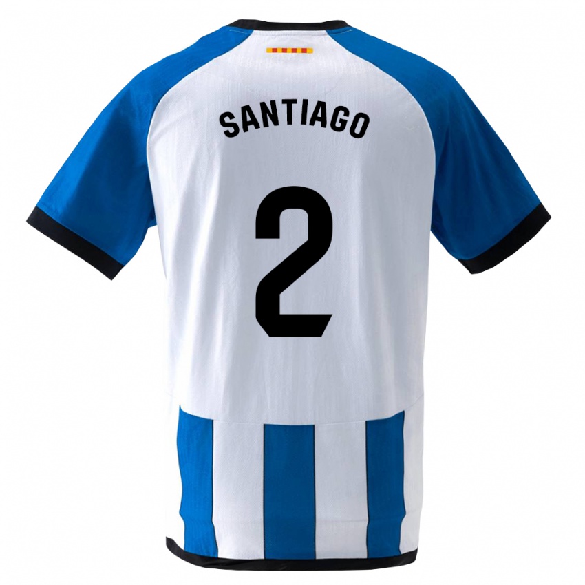 נשים David Santiago #2 כחול לבן מלכותי ג'רזי ביתית 2026/27 חולצה קצרה