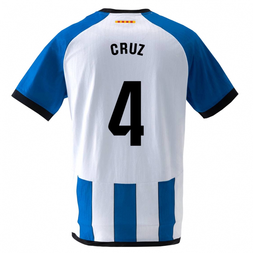 נשים Ian Cruz #4 כחול לבן מלכותי ג'רזי ביתית 2026/27 חולצה קצרה