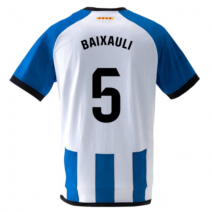 נשים Iker Baixauli #5 כחול לבן מלכותי ג'רזי ביתית 2026/27 חולצה קצרה