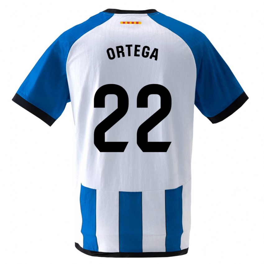 נשים Ricard Ortega #22 כחול לבן מלכותי ג'רזי ביתית 2026/27 חולצה קצרה