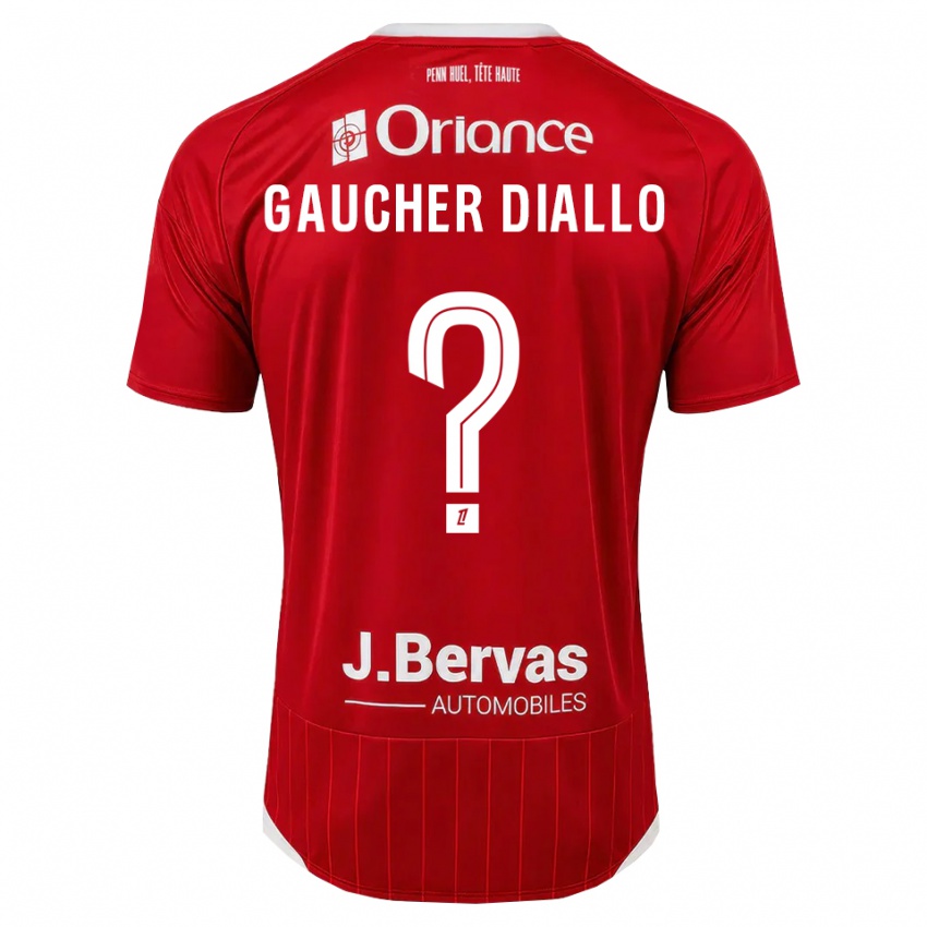 נשים Coumba Gaucher Diallo #0 לבן אדום ג'רזי ביתית 2026/27 חולצה קצרה