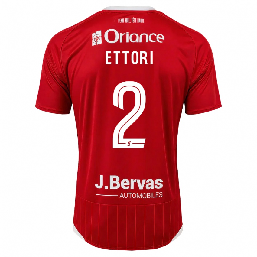 נשים Ilan Ettori #2 לבן אדום ג'רזי ביתית 2026/27 חולצה קצרה