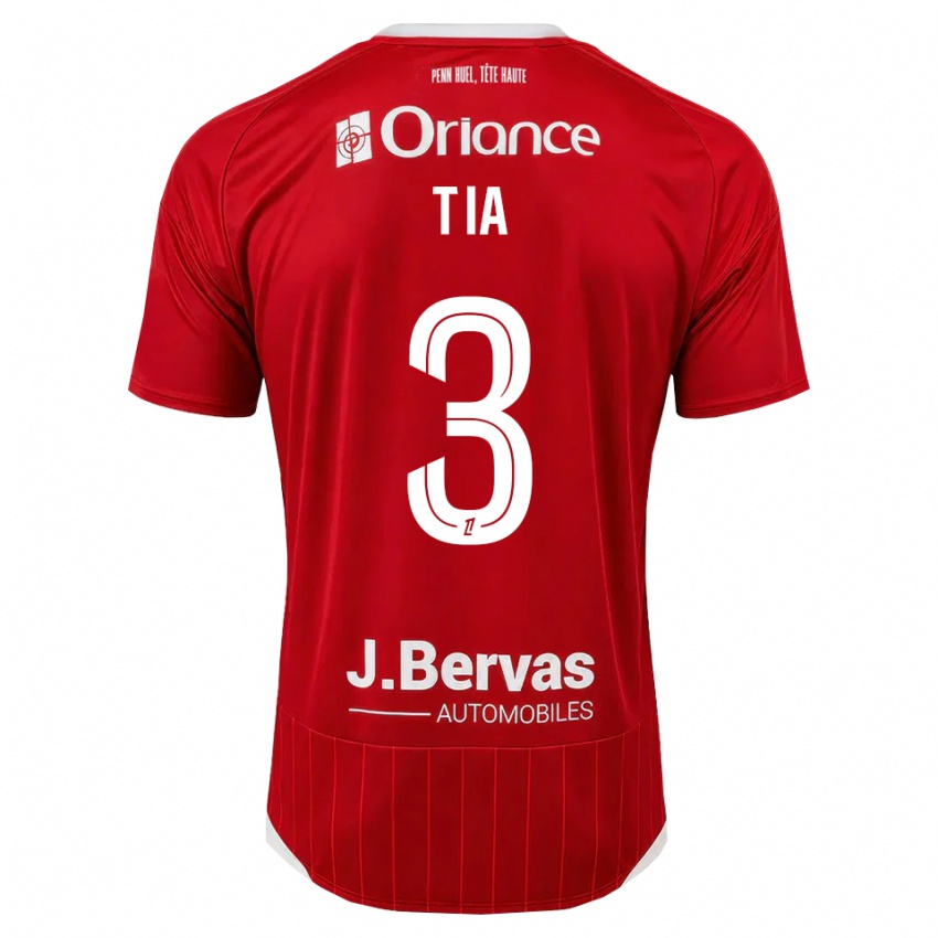 נשים Davy Tia #3 לבן אדום ג'רזי ביתית 2026/27 חולצה קצרה