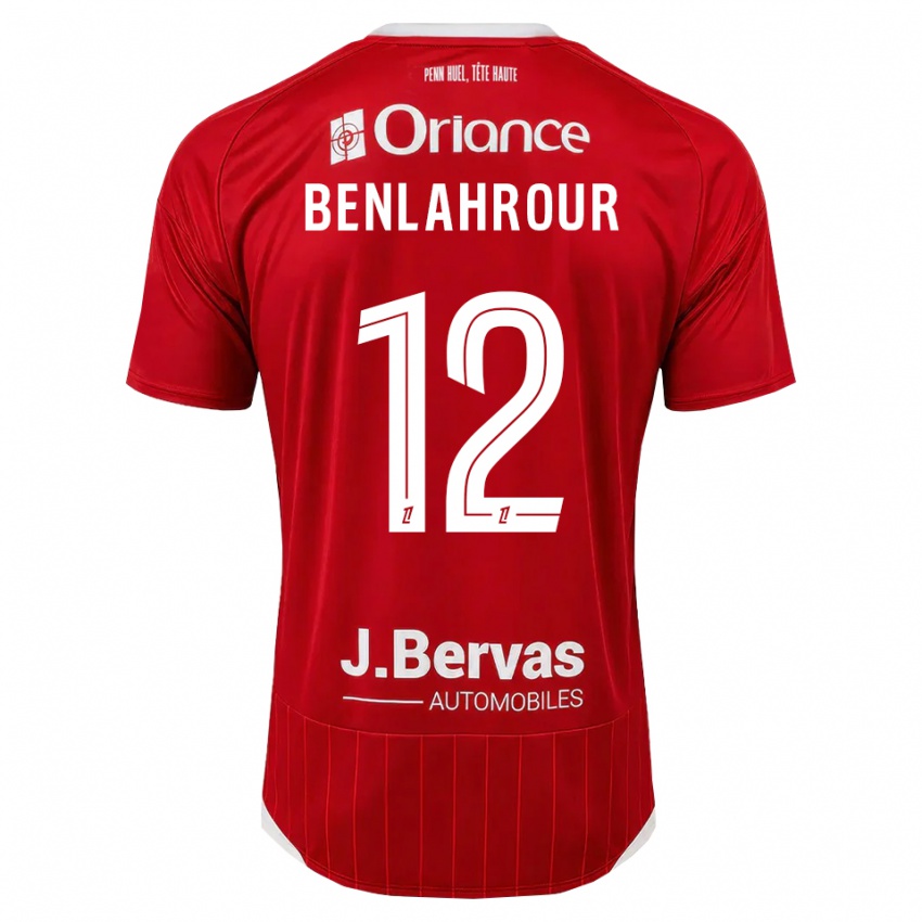 נשים Ilyes Benlahrour #12 לבן אדום ג'רזי ביתית 2026/27 חולצה קצרה