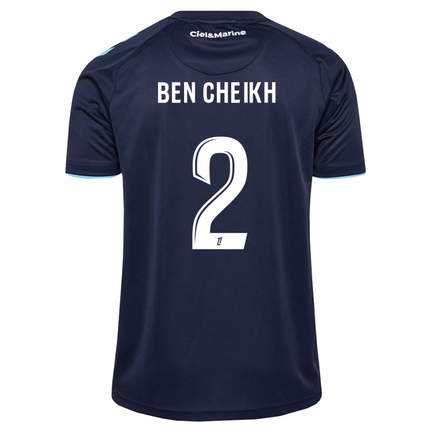 נשים Ayman Ben Cheikh #2 כחול חצות תכלת ג'רזי ביתית 2026/27 חולצה קצרה