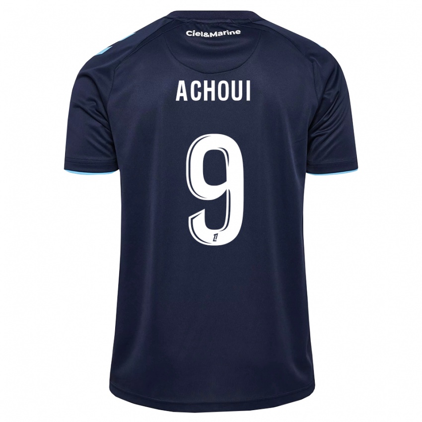 נשים Djibril Achoui #9 כחול חצות תכלת ג'רזי ביתית 2026/27 חולצה קצרה