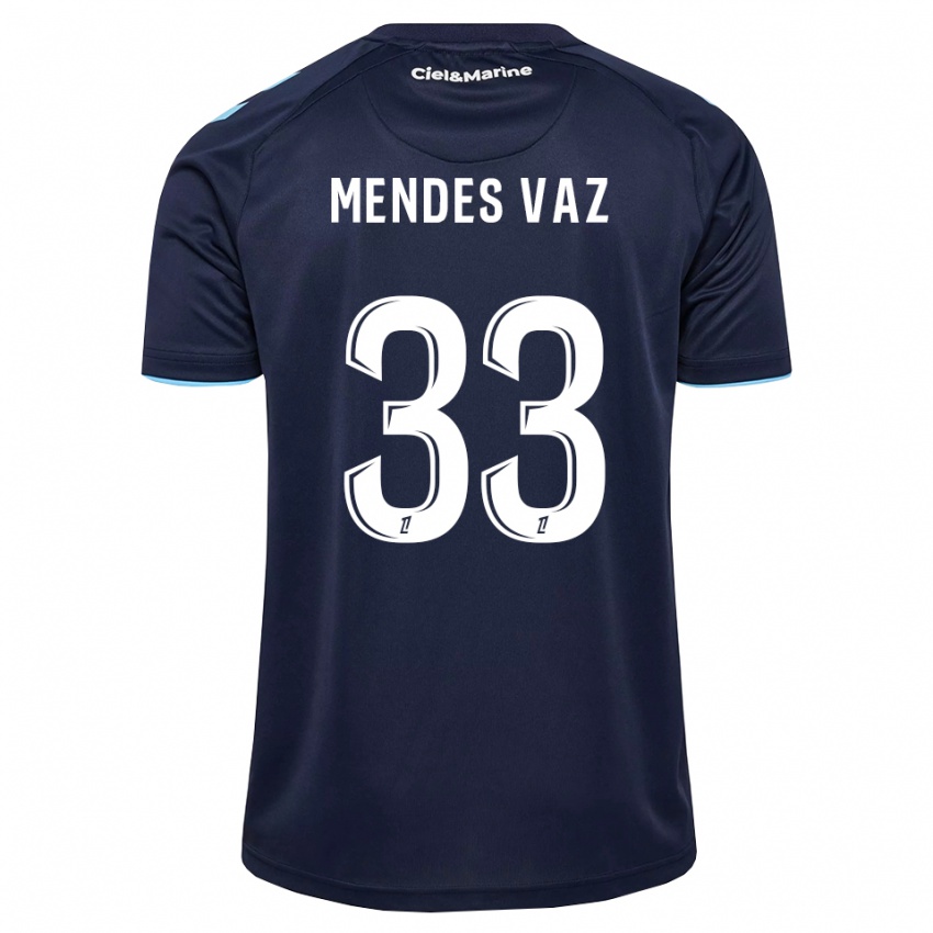 נשים Hernâni Mendes Vaz #33 כחול חצות תכלת ג'רזי ביתית 2026/27 חולצה קצרה