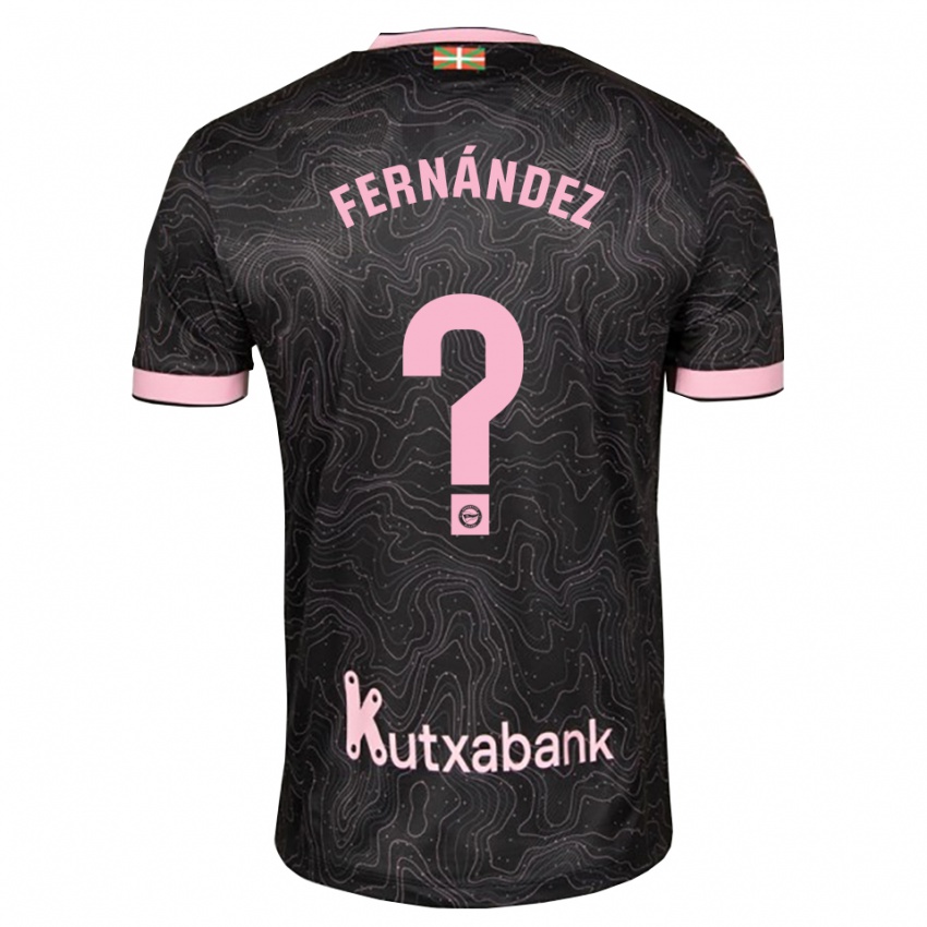 נשים Enaitz Fernández #0 שחור ורוד הרחק ג'רזי 2026/27 חולצה קצרה