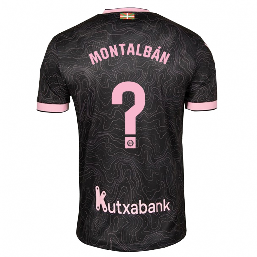 נשים Enrique Montalbán #0 שחור ורוד הרחק ג'רזי 2026/27 חולצה קצרה