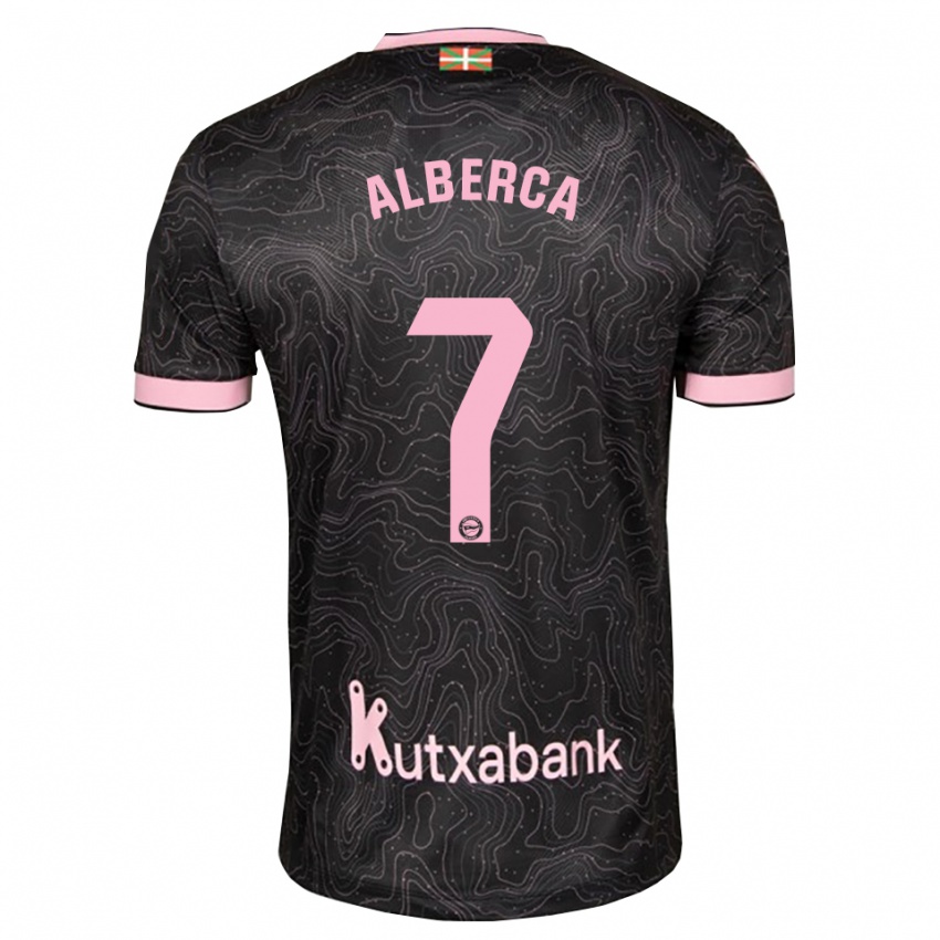 נשים Iñaki Alberca #7 שחור ורוד הרחק ג'רזי 2026/27 חולצה קצרה