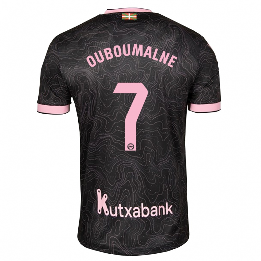נשים Ibra Ouboumalne #7 שחור ורוד הרחק ג'רזי 2026/27 חולצה קצרה