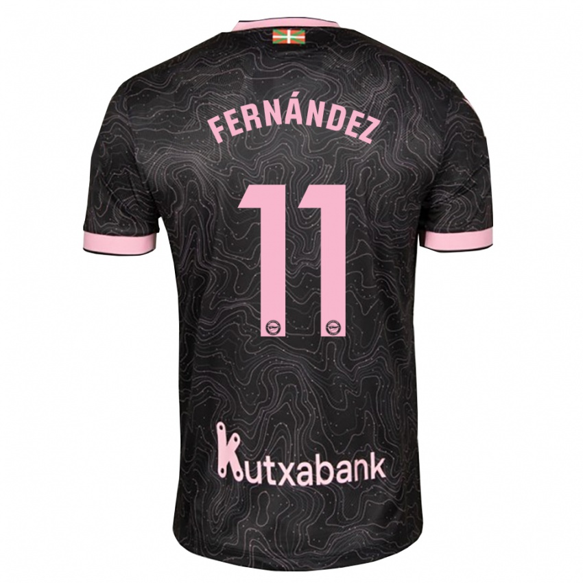 נשים Imanol Fernández #11 שחור ורוד הרחק ג'רזי 2026/27 חולצה קצרה