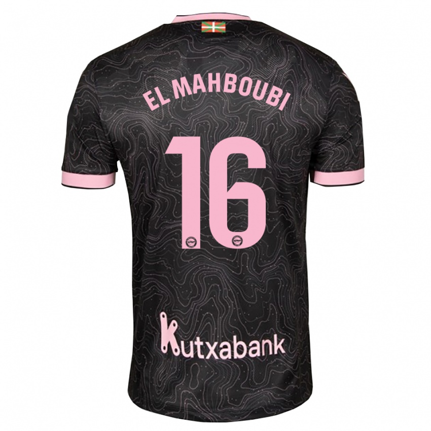 נשים Sami El Mahboubi #16 שחור ורוד הרחק ג'רזי 2026/27 חולצה קצרה