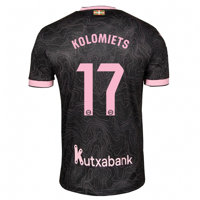נשים Fyodor Kolomiets #17 שחור ורוד הרחק ג'רזי 2026/27 חולצה קצרה
