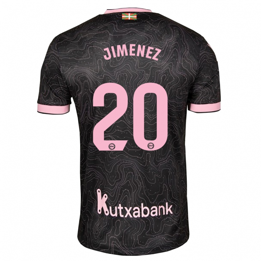 נשים Encarnacion Jimenez #20 שחור ורוד הרחק ג'רזי 2026/27 חולצה קצרה